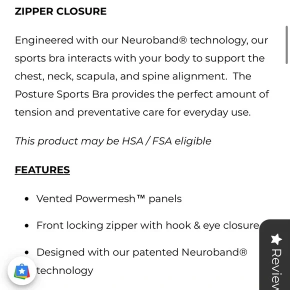 Bundle of alignmed posture and spanx reversible sports bra L - Picture 6 of 9